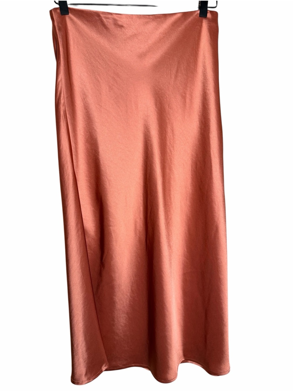 House of Harlow 1960 Satin Maxi Skirt in Copper Pink
